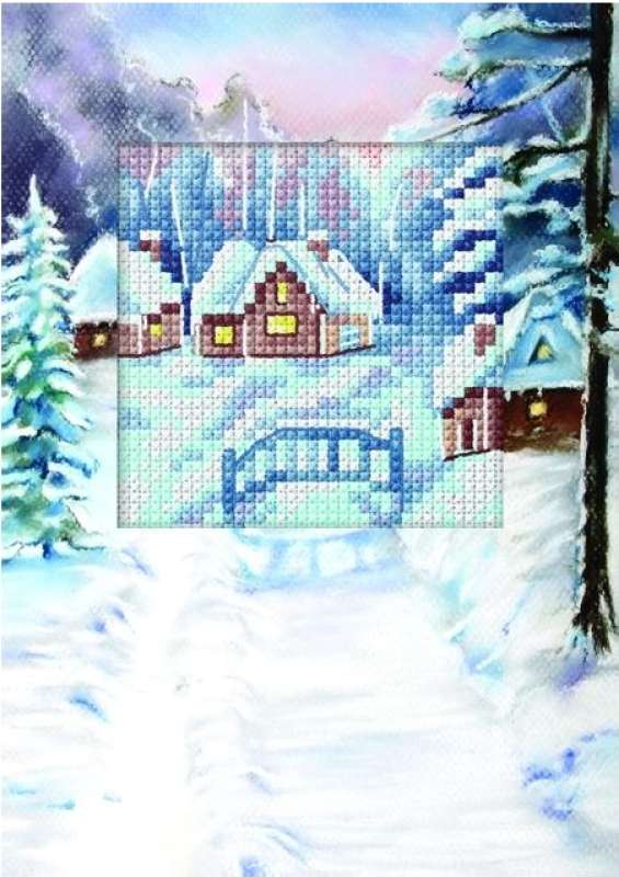 Zweigart-Kreuzstich-Karte-Winter-6264